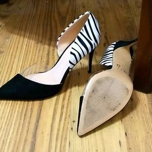 Black and White heels